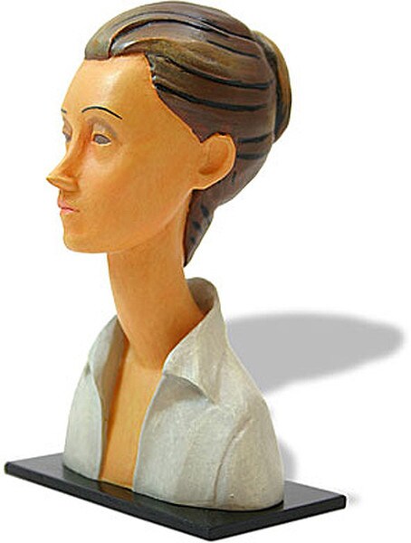 Lunia Czechowska Portrait Bust By Modiglian Statue Elongated Neck